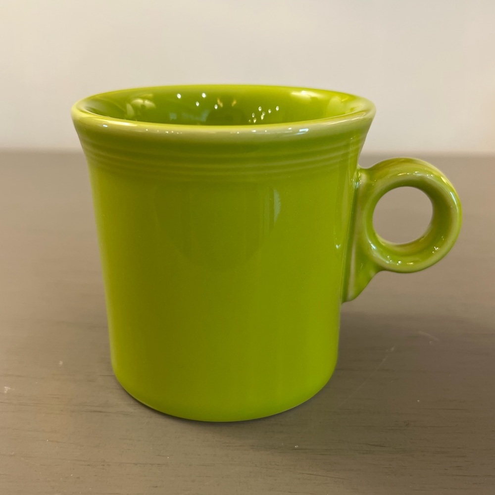 Homer Laughlin Fiesta Ware Coffee Tea Mug Tom & Jerry Ring Handle Lemongrass Cup